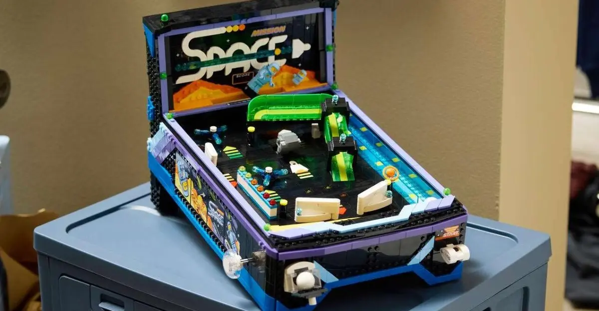 Lego’s new space-themed 2,274-piece pinball machine is actually playable.