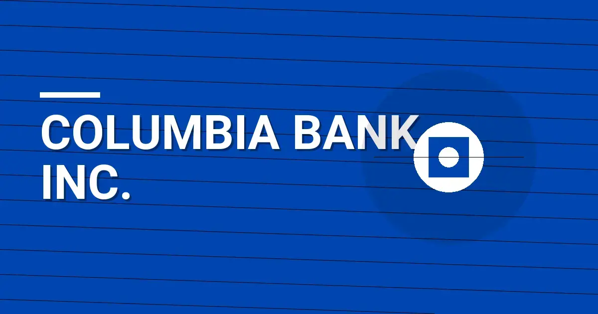 Columbia Bank Inc.