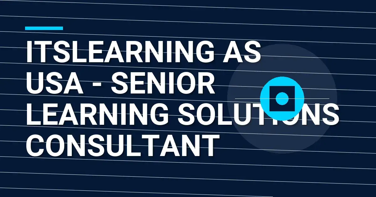 itslearning AS USA - Senior Learning Solutions Consultant