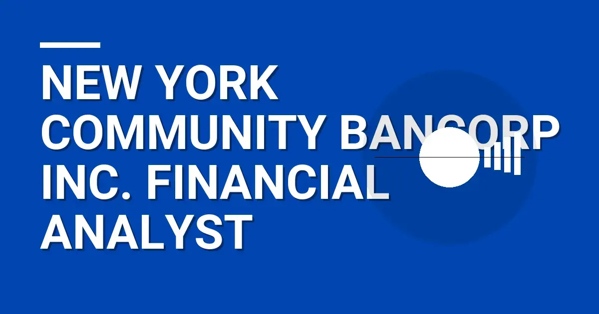 New York Community Bancorp Inc. Financial Analyst