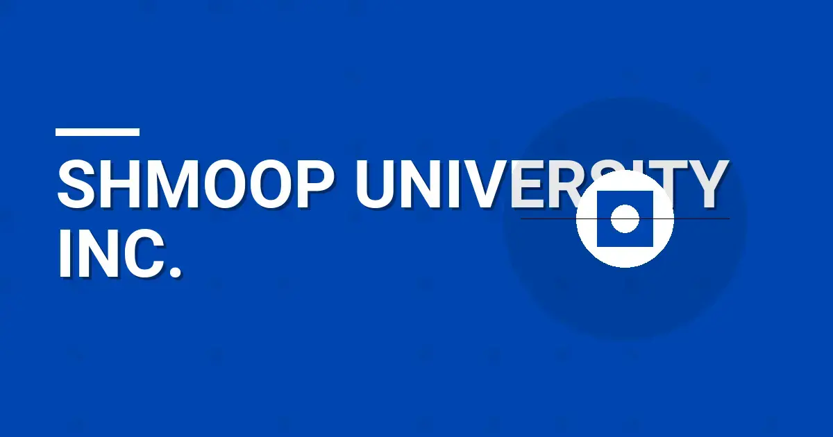 Shmoop University Inc.